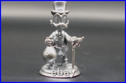 1 Troy Oz Scrooge Mcduck Hand Poured 3d Figure 99.9 Fine Silver Antiqued