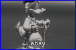 1 Troy Oz Scrooge Mcduck Hand Poured 3d Figure 99.9 Fine Silver Antiqued