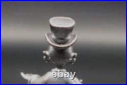 1 Troy Oz Scrooge Mcduck Hand Poured 3d Figure 99.9 Fine Silver Antiqued