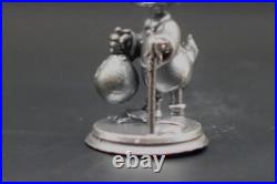 1 Troy Oz Scrooge Mcduck Hand Poured 3d Figure 99.9 Fine Silver Antiqued