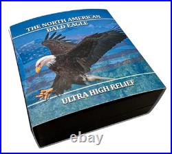 1 oz Silver Coin 2023 Sioux Nation America Bald Eagle Ultra High Relief Antiqued