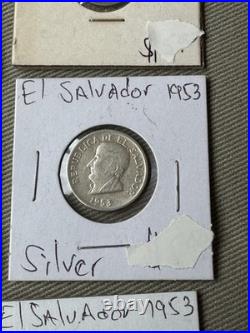 12 Antique Central America and European 50% 90% Silver Coins 1868 1968
