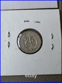 12 Antique Central America and European 50% 90% Silver Coins 1868 1968