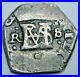 1621-65-XF-AU-Spanish-Seville-R-Silver-1-2-Reales-Antique-1600-s-Pirate-Cob-Coin-01-socb
