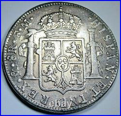 1785 FM VF-XF Spanish Silver 8 Reales Antique 1700's Colonial Dollar Pirate Coin