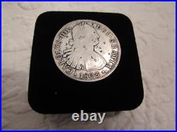 1803 Spain Silver Coin Carolus IIII Charles Hispan Et Ind Rex M 8 R F M Antique