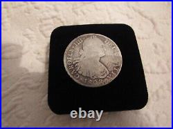1807 Spain Silver Coin Carolus IIII Charles Hispan Et Ind Rex M 8 R F M Antique