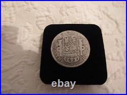 1807 Spain Silver Coin Carolus IIII Charles Hispan Et Ind Rex M 8 R F M Antique