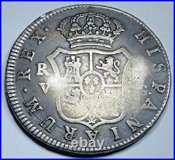 1810 Spanish Silver 4 Reales Genuine Antique 1800s Colonial Half Dollar 4R Coin