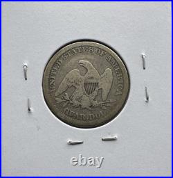 1863 Seated Liberty 25c Rare Date VG-F Nice Antique Tone Great Coin