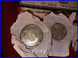 1966 Kingdom Of Lesotho Independence Silver Coin Set Commorative Vintage Antique