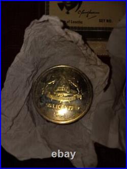 1966 Kingdom Of Lesotho Independence Silver Coin Set Commorative Vintage Antique