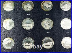 1969 The Franklin Mint Collection of Antique Car Coins Series 1 Sterling Proof