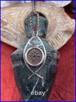 2,000 YR OLD WIDOWS MITE, COIN OF THE BIBLE, TIME Of CHRIST JESUS, with Chain
