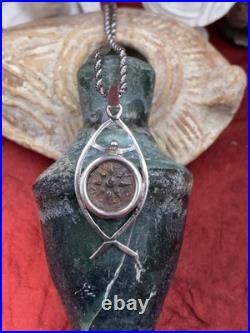 2,000 YR OLD WIDOWS MITE, COIN OF THE BIBLE, TIME Of CHRIST JESUS, with Chain