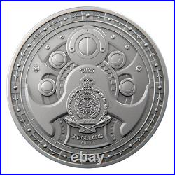 2 Dollars Silver Coin'Equinox' Artistic Cosmic Design, Limited Edition, Art