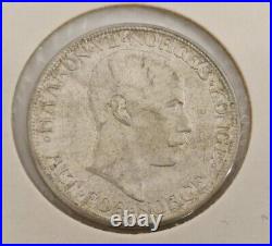 2 Kroner Antique Silver Coin Norway 1913 Norwegian Haakon VII 11