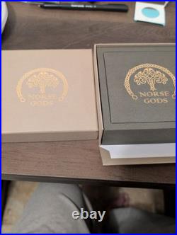2 OZ Antiqued and gold guilded? . 999 2023 Cook Islands Norse Gods Freyr