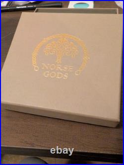 2 OZ Antiqued and gold guilded? . 999 2023 Cook Islands Norse Gods Freyr