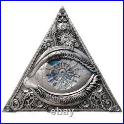 2 Oz Silver Coin 2025 Cameroon Digitized Eye of Providence Antique High Relief 2 Oz Silver Coin 2025 Cameroon Digitized Eye of Providence Antique High Relief