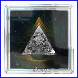 2 Oz Silver Coin 2025 Cameroon Digitized Eye of Providence Antique High Relief 2 Oz Silver Coin 2025 Cameroon Digitized Eye of Providence Antique High Relief