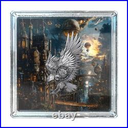 2 Oz Silver Coin 2025 Cameroon Steampunk Allegiance Series Mech Eagle Antiqued 2 Oz Silver Coin 2025 Cameroon Steampunk Allegiance Series Mech Eagle Antiqued