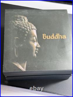 2 oz. Ancient Buddha Silver Coin 2020 Cameroon 2,000 CFA Francs Antique Finish 2 oz. Ancient Buddha Silver Coin 2020 Cameroon 2,000 CFA Francs Antique Finish