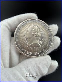 2 oz Silver Washington Bill of Rights 2nd Amendment Medal BU Antiqued