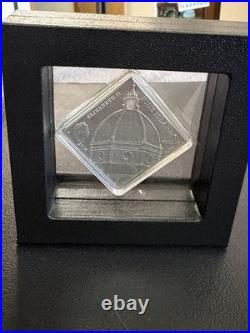 2014.999 Fine Silver Niue Antique Renaissance Art Coin WithCOA & Display Box