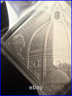 2014.999 Fine Silver Niue Antique Renaissance Art Coin WithCOA & Display Box