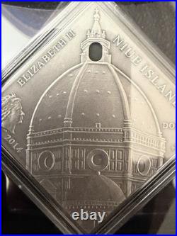 2014.999 Fine Silver Niue Antique Renaissance Art Coin WithCOA & Display Box