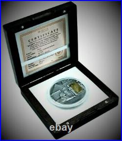 2015 $2 Niue Imperial Art EGYPT Antique Finish 2 OZ. Coin With Citrine Crystal
