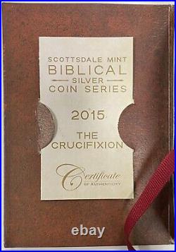 2015 2oz. 999 Silver Scottsdale Mint The Crucifixion Biblical Series 0685/1499