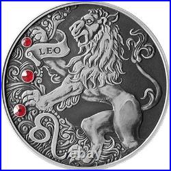 2015 Belarus Signs of the Zodiac Leo Antique finish Silver Coin