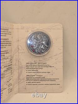 2015 Belarus Signs of the Zodiac Leo Antique finish Silver Coin