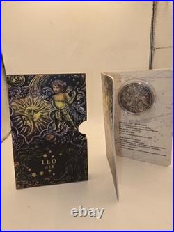 2015 Belarus Signs of the Zodiac Leo Antique finish Silver Coin