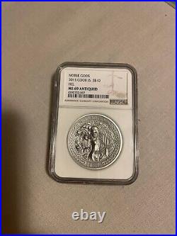2015 Cook Islands Norse Gods Hel 2 OZ Silver NGC MS69 Antiqued