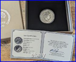 2015 Norse God SIF 2 oz Silver Antiqued UHR Coin BOX/COA -Mintage 1000