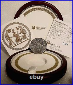 2015-P Goddesses of Olympus Hera 2oz Silver High Relief OGP COA