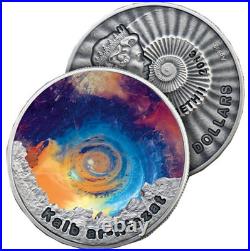 2016 1 Oz. 999 Silver Niue EYE OF THE SAHARA Circle of Secrets Antique Coin