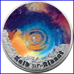 2016 1 Oz. 999 Silver Niue EYE OF THE SAHARA Circle of Secrets Antique Coin OGP