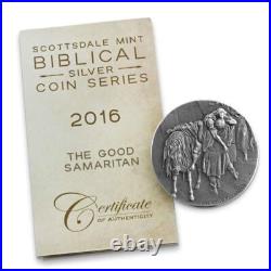 2016 2 oz. 999 Silver Coin The Good Samaritan Biblical Coin Series #A493