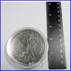 2016 Mr. The Hobo Nickels Antique 1oz Silver Green Fairy Fishbone Coin #54390P