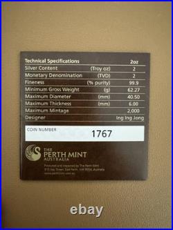 2016P Tuvalu Odin Norse Gods 2 oz Silver High Relief Antiqued Coin NGC PF 70