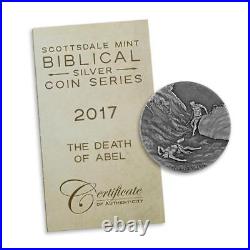 2017 2 oz. 999 Silver Coin The Death of Abel Biblical Series #A493