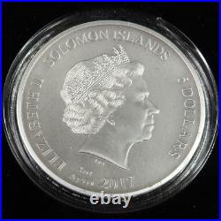 2017 SOLOMON ISLANDS Antique Finish 2 oz Glaoiators Coin #46762C