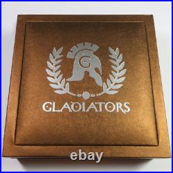 2017 SOLOMON ISLANDS Antique Finish 2 oz Glaoiators Coin #46762C