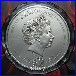 2017 Samoa Greek Chthonic Gods 1 kg. 999 Silver $25 Antique Finish 199 Mintage