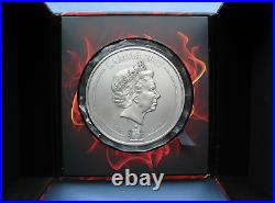 2017 Samoa Greek Chthonic Gods 1 kg. 999 Silver $25 Antique Finish 199 Mintage