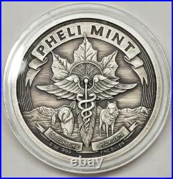 2017 Temptation of the Succubus 2oz Antique Silver Round Coin